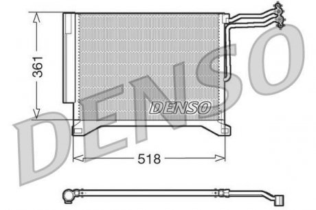 Радиатор кондиционера Denso DCN05100