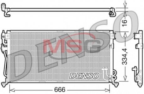 Радиатор кондиционера Denso DCN45002 (фото 1)