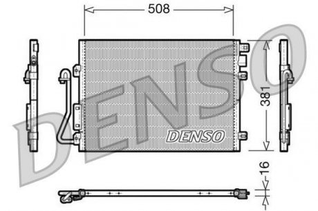 Радиатор кондиционера Denso DCN37001