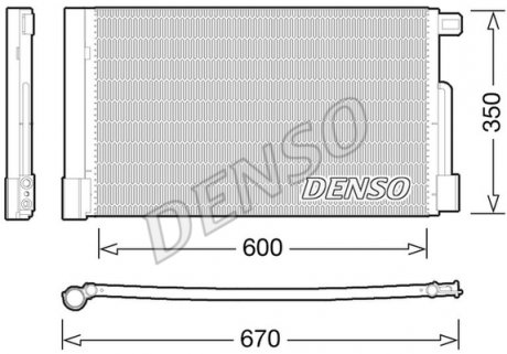 Радиатор кондиционера Denso DCN01004