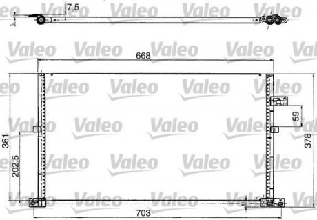 Радиатор кондиционера VALEO 817657