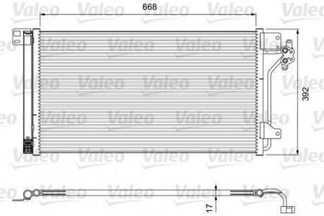 Радіатор кондиціонера VALEO 814015 (фото 1)