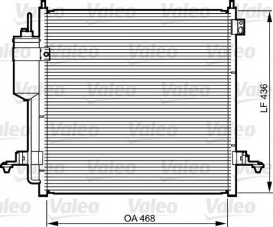 Радиатор кондиционера VALEO 814214
