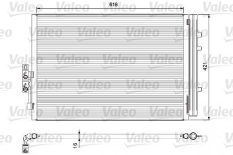 Радиатор кондиционера VALEO 814387 (фото 1)