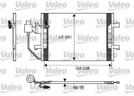 Радиатор кондиционера VALEO 817504