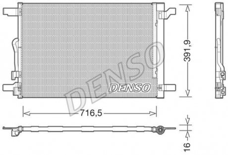 Радіатор кондиціонера Denso DCN32024