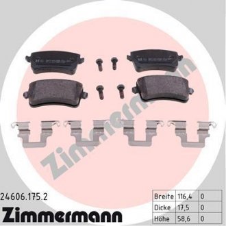 Тормозные колодки Zimmermann Otto Zimmermann GmbH 246061752