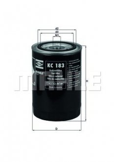 Фильтр топливный MAHLE KC183 (фото 1)
