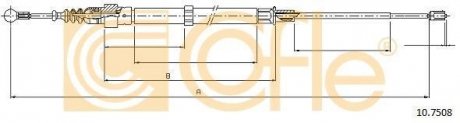 Трос стояночного тормоза COFLE 10.7508 (фото 1)