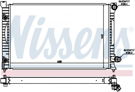 Радиатор охлаждения Nissens 60424 (фото 1)
