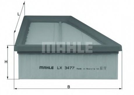 Фільтр повітряний MAHLE LX 3477 (фото 1)
