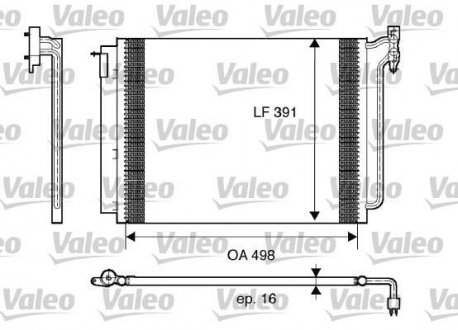Радиатор кондиционера VL VALEO 817575