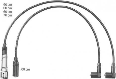Комплект кабелей высоковольтных CHAMPION CLS027 (фото 1)