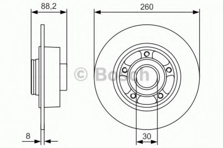 Гальмівний диск Bosch 0986479C88