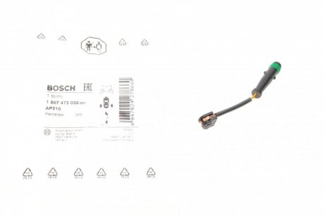 Датчик зносу гальмівних колодок Bosch 1987473038 (фото 1)
