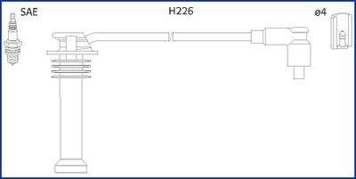 Комплект високовольтних проводів HITACHI 134672 (фото 1)