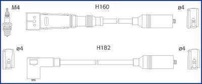 Комплект високовольтних проводів HITACHI 134717