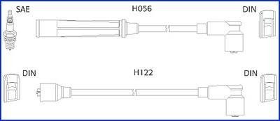 Комплект високовольтних проводів HITACHI 134474 (фото 1)