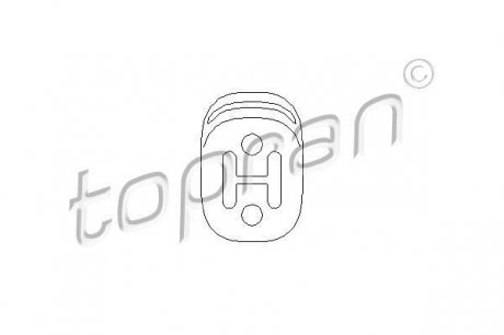 Кронштейн (глушитель) Topran 109063 (фото 1)