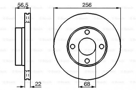 Гальмівний диск Bosch 0 986 478 550