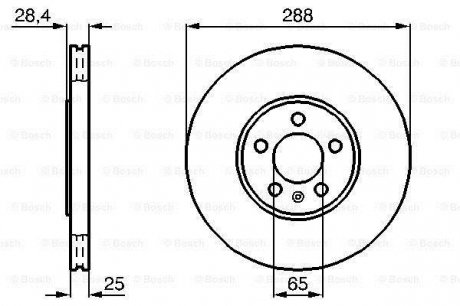 Тормозной диск Bosch 0 986 478 619 (фото 1)