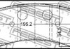 Колодки гальмові передні комплект FEBEST 2101-EXPIVF (фото 2)