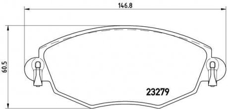 Тормозные колодки дисковые BM Brembo P24060 (фото 1)