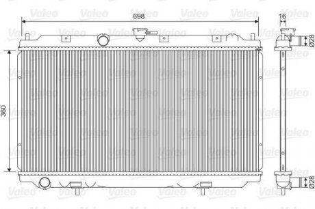 Радиатор системы охлаждения VL VALEO 701581 (фото 1)