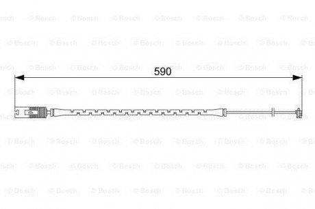 Датчик износа тормозных колодок Bosch 1987473042 (фото 1)