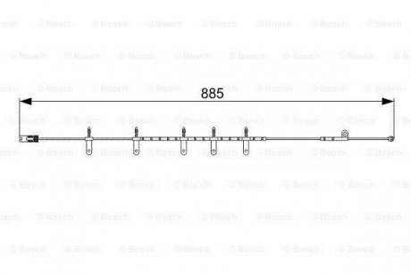 Датчик износа тормозных колодок Bosch 1987473015