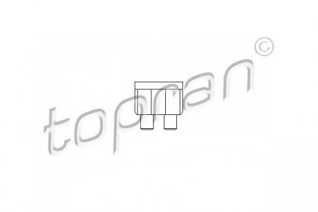 Запобіжник 25А плоский білий Topran 104 484