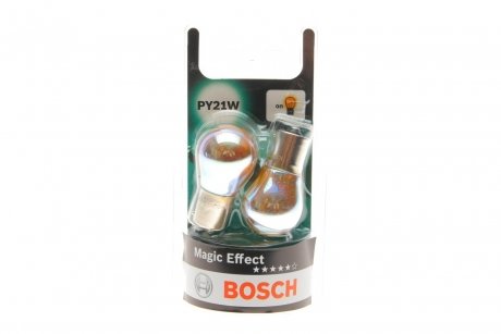 Автомобильная лампа PY21W magic sB Bosch 1 987 301 025 (фото 1)