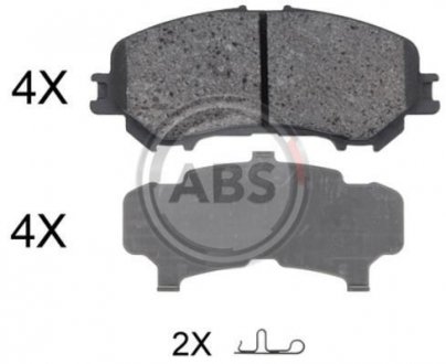 Тормозные колодки дисковые (1 к-т). A.B.S 35045