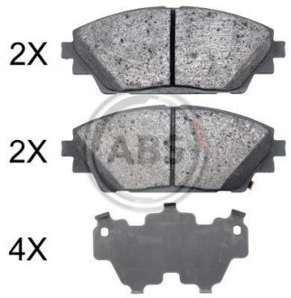 Тормозные колодки дисковые (1 к-т). A.B.S 35022 (фото 1)