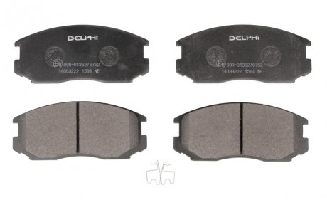 Гальмівні колодки, дискові. DELPHI LP1594 (фото 1)
