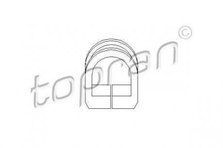 Сайлентблок (рейка рулевая) Topran 102803