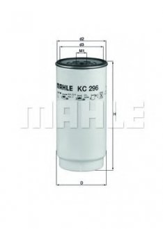 Фильтр топливный MH = KNECHT MAHLE KC 296 D (фото 1)