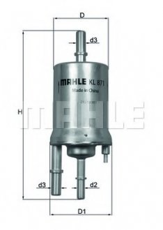 Фильтр топливный двигателя Filter MAHLE KL 871