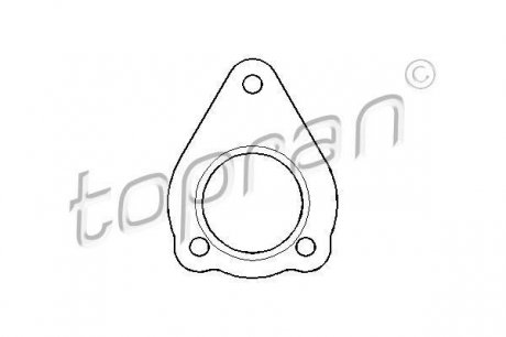 Прокладка, труба вихлопного газу Topran 107440 (фото 1)