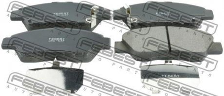 Колодки тормозные дисковые передние, комплект FEBEST 0301-GEF