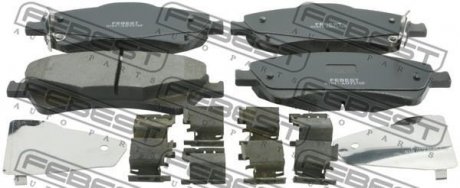 Колодки тормозные дисковые передние, комплект FEBEST 0101-ADT270F (фото 1)