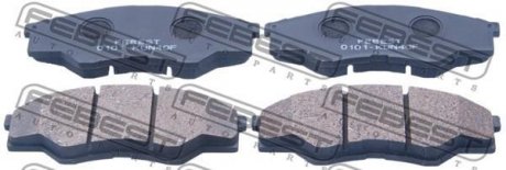 Колодки тормозные передн TOYOTA HILUX III 2.5 06.06- FEBEST 0101-KUN40F (фото 1)
