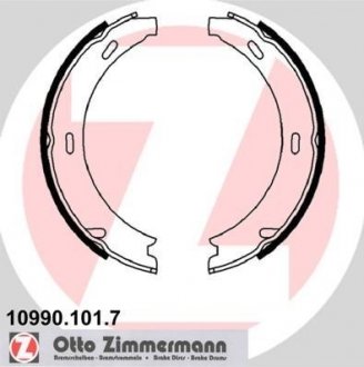 Гальмівні колодки барабанні (без аксесуарів) Zimmermann Otto Zimmermann GmbH 109901017