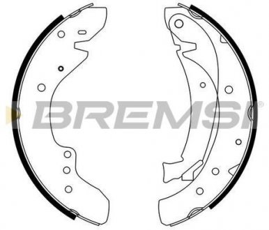 Гальмівні колодки зад. Ducato/Boxer 94-02 (1.4t) (бараб.) BREMSI GF0175 (фото 1)