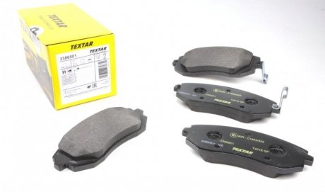 Комплект колодок тормозных дисковых тормозов TEXTAR 2386501 (фото 1)