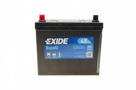 Акумуляторна батарея Excell 6СТ-45 АЗІЯ EXIDE EB455