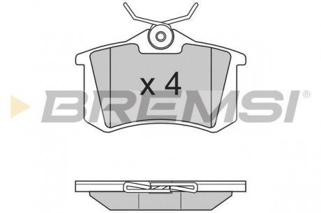 Тормозные колодки зад. Caddy III/IV/Passat/Audi A4/A6 (Lucas) BREMSI BP2807