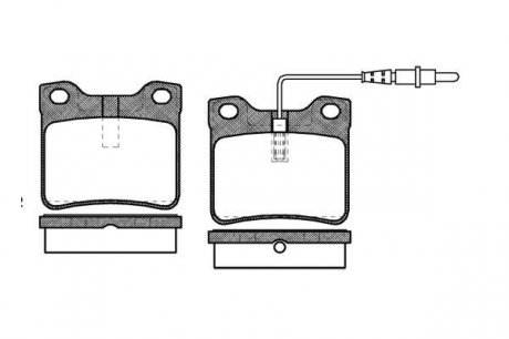 Колодки тормозные дисковые передние, BMW 3 (E46), 5 (E39), 95-06 WOKING P2213.22 (фото 1)