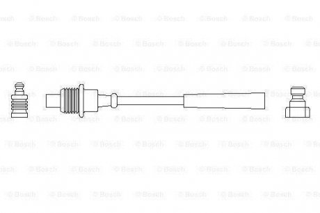 Проволока высоковольтная Bosch 0986356151 (фото 1)