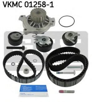 Комплект ГРМ, пас+ролик+помпа VKMC 01258-1 SKF VKMC012581